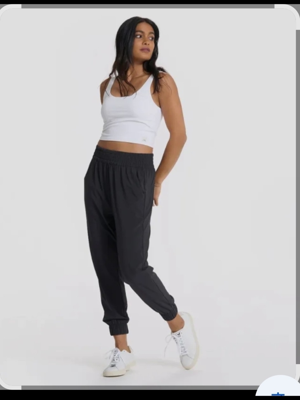 Vuori Black Elastic-Waist VILLA Jogger